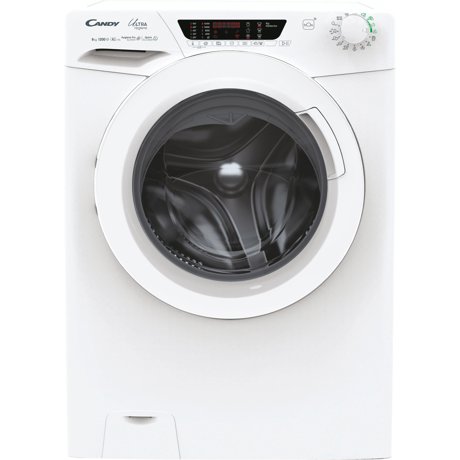 Masina de spalat rufe Candy Ultra Hygiene HE 1284TWM6/1-S, 8 kg, 1200 RPM, Motor inverter, WiFi, Mix Power System, Clasa A, Alb